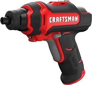 CRAFTSMAN 4V Cordless Screwdriver with Charger and Screwdriving Bits Included (CMHT6650C)